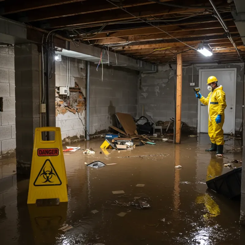 Flooded Basement Electrical Hazard in New Market, AL Property